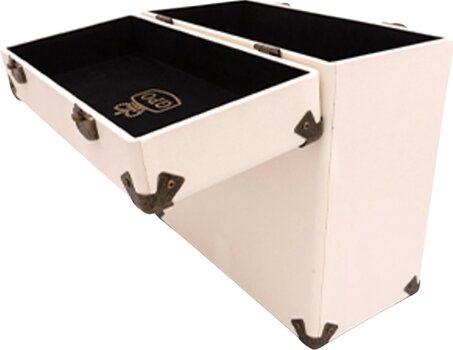 Torba/etui za plošče LP GPO Retro GPO71341 Kufor na LP platne 1 Cream/Tan (Kot novo) - 5