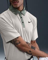 Tricou polo Nike Dri-Fit Tour Contrast Mens Light Orewood Brown/Clay Green/Black - 1