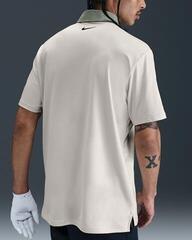 Tricou polo Nike Dri-Fit Tour Contrast Mens Light Orewood Brown/Clay Green/Black - 2