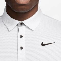 Polo Shirt Nike Dri-Fit Tour Texture Mens White/Black - 1