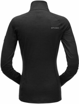 Ski T-shirt/ Hoodies Spyder Unyte Womens Zip T-Neck Black L - 2