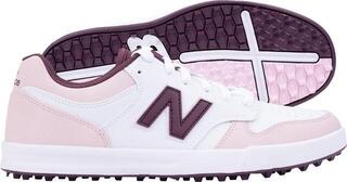 Golfsko til kvinder New Balance 480 Golf SL White/Pink - 5