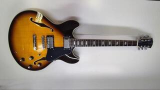 Semi-Acoustic Guitar Sire Larry Carlton H7 Vintage Sunburst Semi-Acoustic Guitar (Pre-owned) - 1