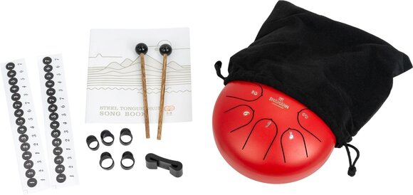 Tongue Drum Shamann 6" 8 Notes C5 Major Red Tongue Drum - 3