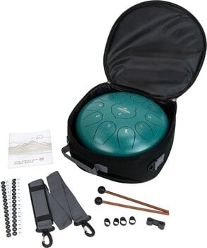 Kielirumpu Shamann 12" 11 Notes D Major Green Kielirumpu - 6