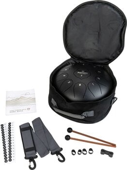 Tongue Drum Shamann 10" 11 Notes F Major Black Tongue Drum - 4