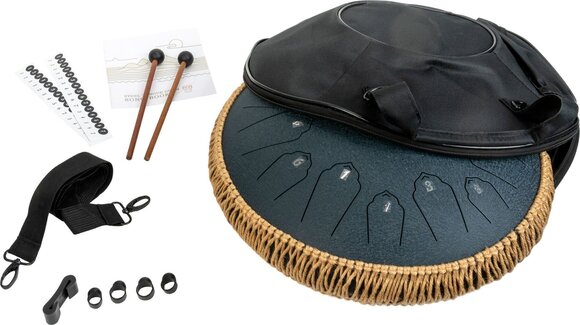 Tongue Drum Shamann 14" 15 Notes C Major Navy Blue Tongue Drum - 4