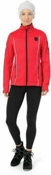 T-shirt/casaco com capuz para esqui Spyder Wengen FZ Stryke Womens Jacket Hibiscus/Black L - 4
