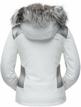 Hiihtotakki Spyder Amour Real Fur Womens Jacket White/Silver 10 - 2