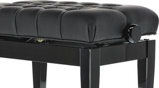 Дървена табуретка за пиано GEWA Piano Bench Deluxe XL Дървена табуретка за пиано Black High Polish - 6