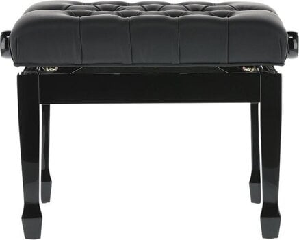 Taburete de piano de madera GEWA Piano Bench Deluxe XL Taburete de piano de madera Black High Polish - 4