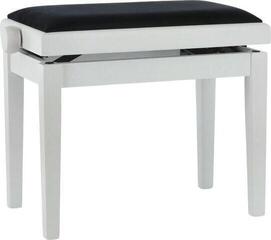 Дървена табуретка за пиано GEWA Piano Bench Deluxe Дървена табуретка за пиано White Matt - 1