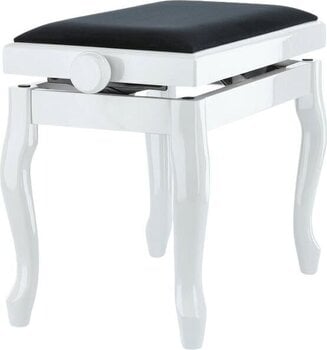 Lesen stol za klavir GEWA Piano Bench Deluxe Classic Lesen stol za klavir White Gloss - 5