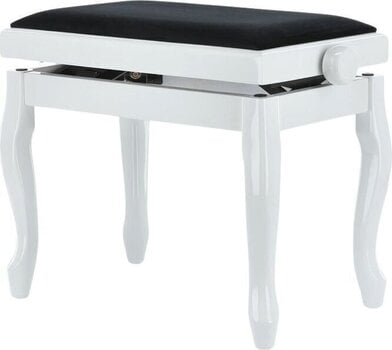 Lesen stol za klavir GEWA Piano Bench Deluxe Classic Lesen stol za klavir White Gloss - 3