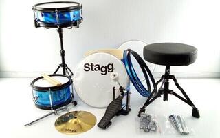 Conjunto de bateria júnior Stagg TIM JR 3/12B BL Blue Conjunto de bateria júnior (Tao bons como novos) - 1