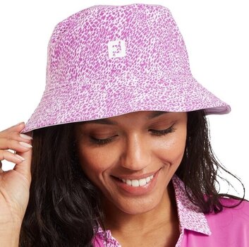 Klobúk Footjoy Reversible Bucket UNI Pink/White Klobúk - 3