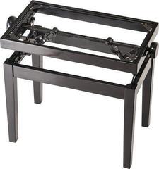 Дървена табуретка за пиано Konig & Meyer 13701 Wooden Frame Дървена табуретка за пиано Black High Polish - 1