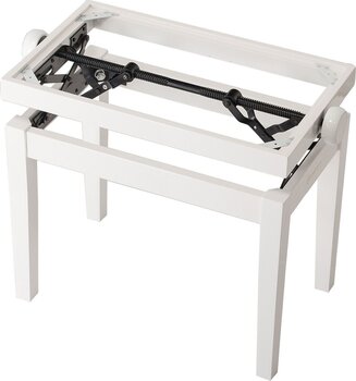 Scaun din lemn pentru pian Konig & Meyer 13711 Wooden Frame Scaun din lemn pentru pian White Gloss - 2