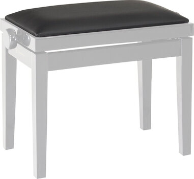 Дървена табуретка за пиано Konig & Meyer 13840 Seat Cushion Leather Дървена табуретка за пиано Black - 2
