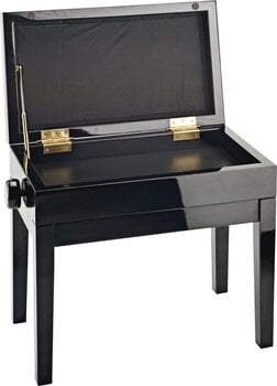 Drewniany stołek do fortepianu Konig & Meyer 13951 Drewniany stołek do fortepianu Black High Polish - 2