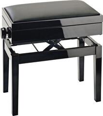 Дрвена столица за клавир Konig & Meyer 13951 Дрвена столица за клавир Black High Polish - 2