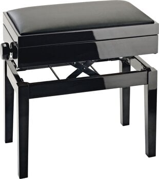Drewniany stołek do fortepianu Konig & Meyer 13951 Drewniany stołek do fortepianu Black High Polish - 3