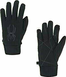 Ski Gloves Spyder Solace Stretch Fleece Mens Glove Black S - 2