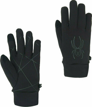 SkI Handschuhe Spyder Solace Stretch Fleece Mens Glove Black S - 3