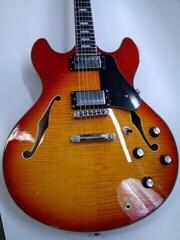 Semi-Acoustic Guitar Sire Larry Carlton H7 Cherry Sunburst Semi-Acoustic Guitar (Pre-owned) - 1