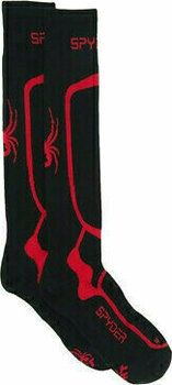 Ski Socken Spyder Pro Liner Mens Sock Black/Red XL - 3