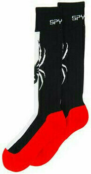 Ski Socken Spyder Swerve Womens Sock Black/White/Hibiscus S - 2