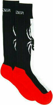 Calcetines de esquí Spyder Swerve Womens Sock Black/White/Hibiscus S - 3