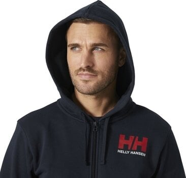 Пуловер Helly Hansen HH Logo Full Zip Суитшърт с качулка Navy M - 5