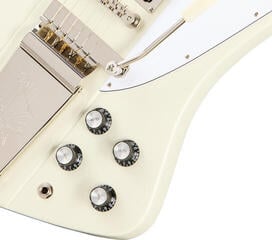 Elektrische gitaar Epiphone 1963 Firebird V Maestro Vibrola Reissue Polaris White Elektrische gitaar - 5