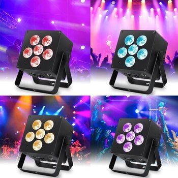 LED PAR Light4Me ACCU PAR RGBWA-UV battery LED PAR - 8