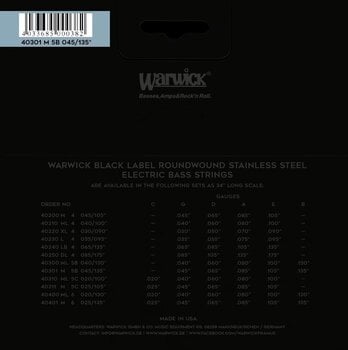 Cuerdas de bajo Warwick 40301M Black Label Cuerdas de bajo - 2