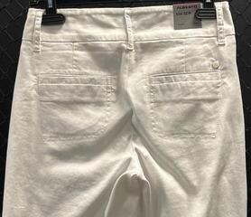 Trousers Alberto Lucy-WL Linen Twill White - 4