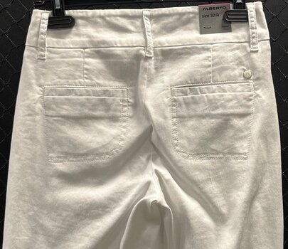 Панталони за голф Alberto Lucy-WL Linen Twill White 30 Панталони за голф - 5