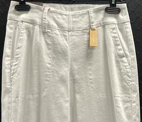 Trousers Alberto Lucy-WL Linen Twill White - 2