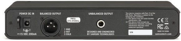 Bezdrátový systém Samson Concert 88x Guitar Bezdrátový systém - 4