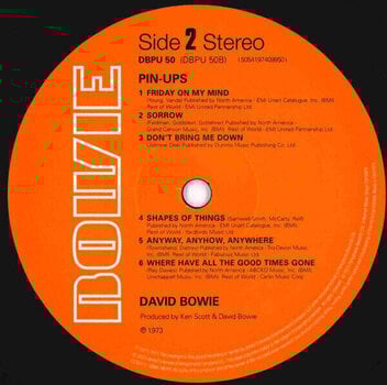 Disc de vinil David Bowie - Pin Ups (180 g) (Reissue) (Remastered) (LP) - 4