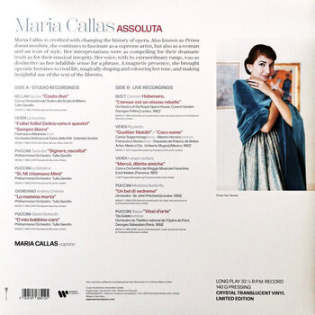 LP ploča Maria Callas - Assoluta (Crystal Coloured) (LP) - 5