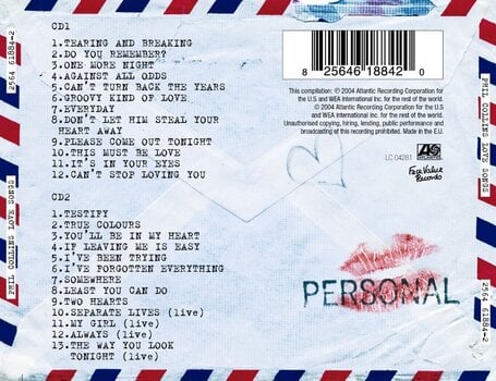 Muzički CD Phil Collins - Love Songs (A Compilation Old and New) (2 CD) - 4