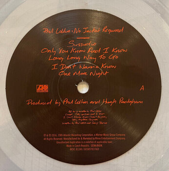 LP ploča Phil Collins - No Jacket Required (Reissue) (Crystal Clear Coloured) (LP) - 3