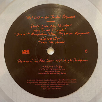 LP ploča Phil Collins - No Jacket Required (Reissue) (Crystal Clear Coloured) (LP) - 4