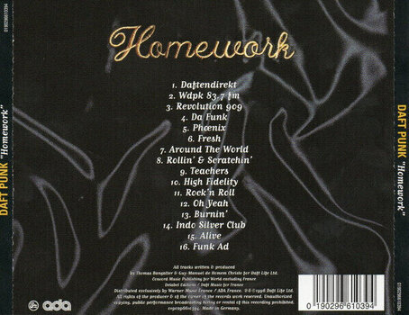 Glazbene CD Daft Punk - Homework (Reissue) (CD) - 3