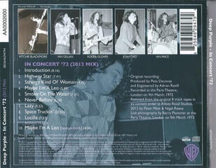 Muzički CD Deep Purple - In Concert '72 (2012 Mix) (Reissue) (CD) - 1