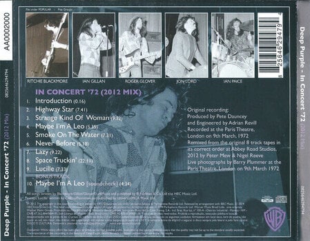 Musikk-CD Deep Purple In Concert '72 (2012 Mix) (Reissue) (CD) - 2