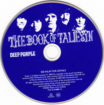 Muzički CD Deep Purple - The Book Of Taliesyn (Reissue) (Remastered) (CD) - 2
