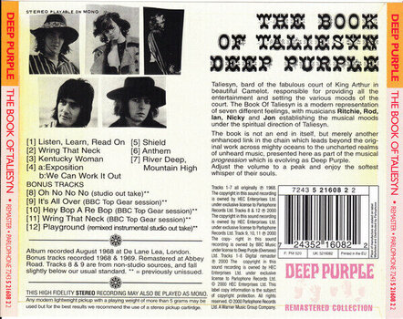 Muzički CD Deep Purple - The Book Of Taliesyn (Reissue) (Remastered) (CD) - 3